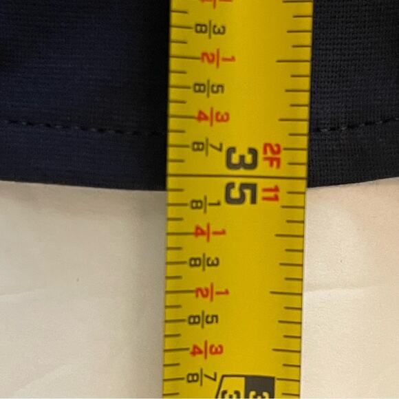 Banana Republic Navy Ruffle Hemline Neutral Career Office Dress NWT Size 12 - Picture 13 of 13